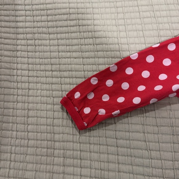 Marimekko Red and Gray Polka Dot Baby Bodysuit 6M - Picture 6 of 6